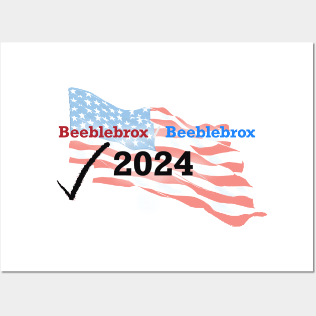 Election 2024 Wall Art by Sam_McSammerson